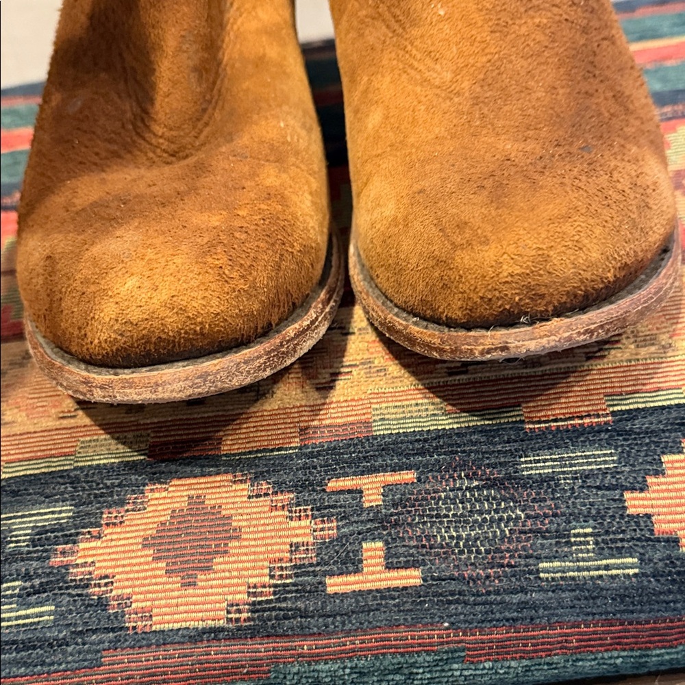 Brown Suede Ankle Boots - Picture 7 of 8